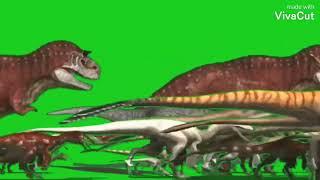 (Reupload) Disney dinosaur stampede the meteor green screen