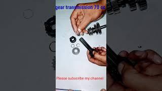 how to cheng cd70 gear transmission sprocket and shafts bk bike guru