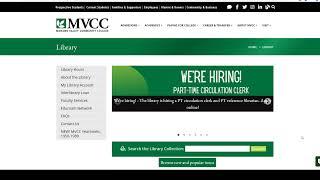 Overview of Searching the Online MVCC Library Collection