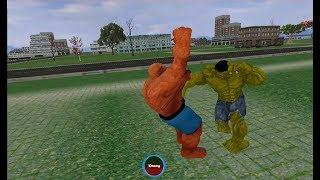 ► Monster Hero VS Fantastic Hero Android Gameplay - The hulk vs the thing vs Red Hulk Epic Battle