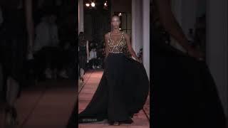 Leila Nda walks for Zuhair Murad