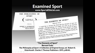 Examined Sport: The Elements Of Sport