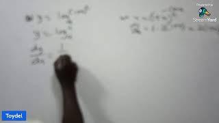 Derivative of Logarithmic Functions