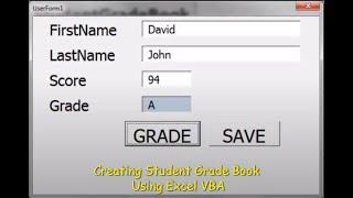 Learn How to Create Student Grade Book Using Excel VBA - Super Easy!