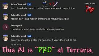 Using AI for Terraria "tips" ─ from AdamChromeE AI... wait, that's me!