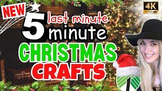 5 Minute Christmas Crafts That Don’t Look Cheap | Last Minute DIY Gifts | Dollar Tree Christmas DIYS