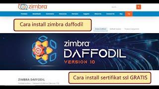 Cara install mail zimbra 10 (daffodil) dan Sertifikat SSL LetsEncrypt GRATIS di ubuntu 20.04 LTS