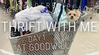 Day 1: THRIFT WITH ME! ASMR thrift shopping trip (minimal talking) through the entire Goodwill store