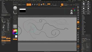 zBrush: Multiple Curves