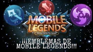 Móbile Legends ¡¡¡EMBLEMAS EXPLICADOS!!! 2021