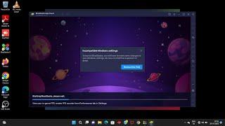 Fix bluestacks 5 incompatible windows settings - 100% working