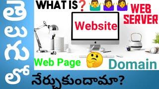 simple explanation of what is a Website? in Telugu/Web server/Web page/Domain/PYC/Prasanth youngstar