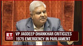After Om Birla, Vice President Of India Condemns 1975 Emergency As 'Black Spot' In India's History
