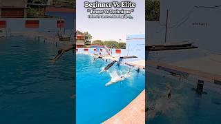 Beginner Vs Pro Swimmer (Power Vs Technique)  #swimminglessons #swimming #swim