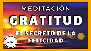 Meditación Guiada Gratitud, Conectar con la Felicidad y Salir del  pensamiento Negativo. Paz Mental.