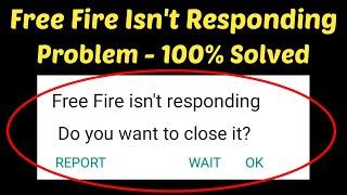 How To Fix Free Fire Isn't Responding Error On Android  & ios