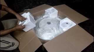 Ubiquiti RocketDish-5G30 antenna unboxing