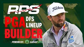 PGA DFS Lineup Builder | ROCKET MORTGAGE CLASSIC | 6/25 - SaberSim