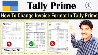 How To Change Invoice Format In Tally Prime | Change Bill Size Format In Tally Prime | #Tallynner