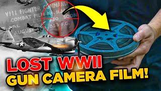 We found an incredible LOST GUN CAMERA FILM showing air to air COMBAT in WWII !