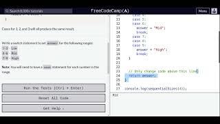 Lesson 78 | Basic JavaScript | Multiple Identical Options in Switch Statements