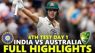 India vs Australia Full Highlights 4th Test 2024 Day 1 | IND VS AUS