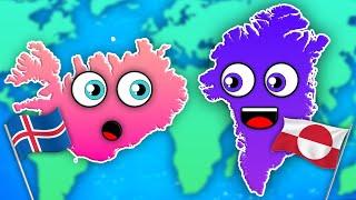 Explore Iceland & Greenland! | Geography Songs For Kids | KLT