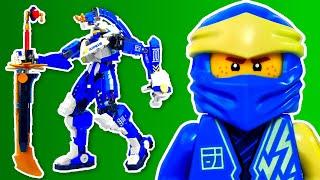 LEGO Ninjago Jay's Titan Mech : Review with Stop Motion Animation.