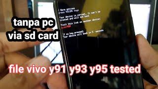 vivo y91 y93 y95 qualcom data error muncul tulisan merah