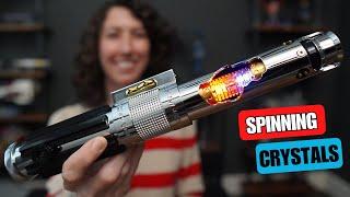 Anakin Spinning Crystal Lightsaber! Unboxing & Review from Nsabers