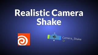 Realistic Camera Shake | Houdini 19.5