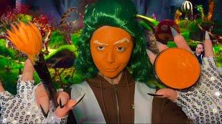 ASMR~ Oompa Loompa does your makeup fast (orange triggers 🫶)