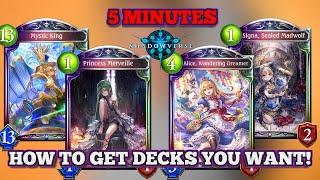 How To Make Your 1st Meta Deck & Selling Guide JUST IN 5 MINUTES! Shadowverse 2023 Guide