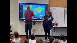Deaf professional Amanda Everitt teaches CSD's elementary students New Zealand sign language