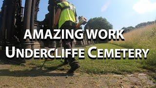 Grave Restoration, Landscaping With Volunteers at Undercliffe Cemetery,  Bradford