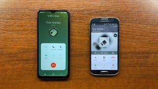 Samsung Galaxy A04s vs Galaxy S4 Double Incoming Call. Android 12 One UI 4.1 vs Android 5 TouchWiz