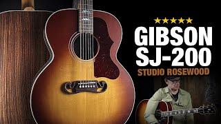 NEW Gibson SJ-200 Studio Rosewood (as compared to Standard Maple)