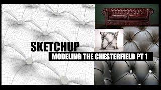 SKETCHUP - Modeling a Chesterfield Cushion pt  1