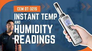 Temperature & Humidity Meter in One! The CEM DT-321s