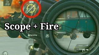 Scope + Fire,  Very cool setting of BGMI