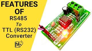 RS485 to TTL RS232 Converter Circuit Module-MAX485 to UART Two-way for Arduino & All Microcontroller