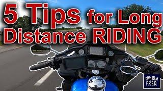 Motorcycle Long Distance riding - 5 tips to help you stay in the saddle longer