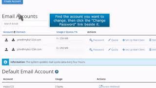 cPanel: How to Change an Email Account Password in cPanel
