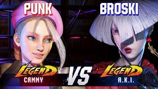 SF6 ▰ PUNK (Cammy) vs BROSKI (A.K.I.) ▰ High Level Gameplay