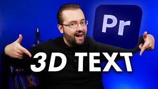 Cool 3D Rotating Text Graphic In Premiere Pro