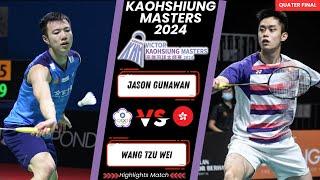 Jason GUNAWAN (HKG) vs WANG Tzu Wei (TPE) Kaohsiung masters 2024 Badminton