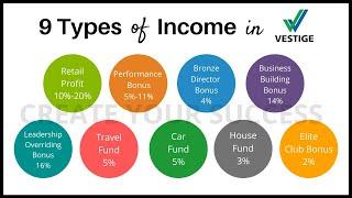 9 Types of Income in VESTIGE (in Hindi) 