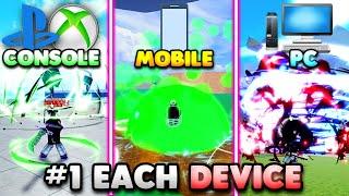 I Used The BEST Player's Build From Each DEVICE To PvP In Blox Fruits!