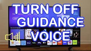 LG Smart TV: "TURN  OFF/ON VOICE ASSISTANCE, TALK BACK, AUDIO GUIDANCE  2024