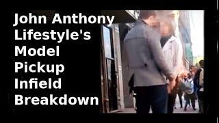 Breakdown of John Anthony Lifestyle's Model Pickup Infield, Daygame.